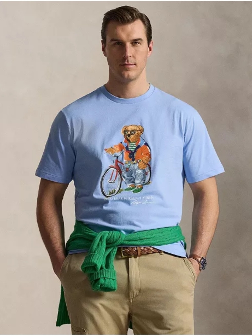 Polo by Ralph Lauren Light Blue Polo Bear Graphic Tee